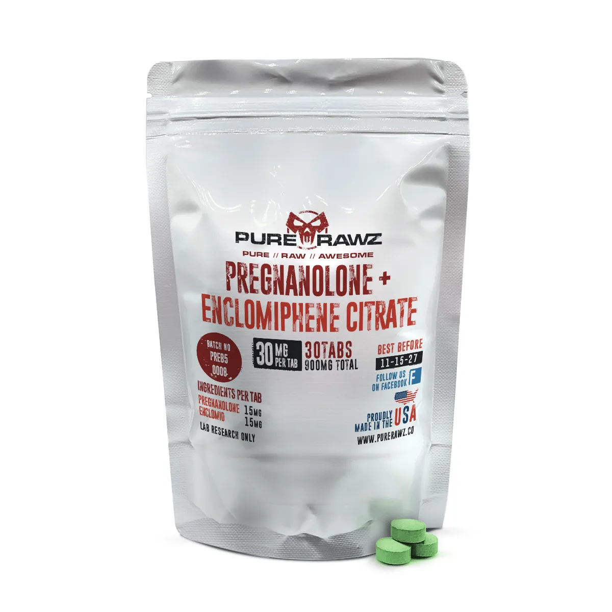 Enclomiphene Citrate + Pregnanolone Stack